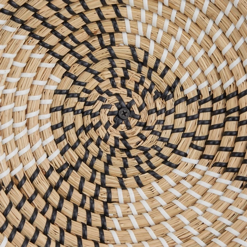 Multi Seagrass Round 6-pc. Wall Plaque Set