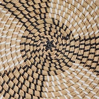 Multi Seagrass Round 6-pc. Wall Plaque Set