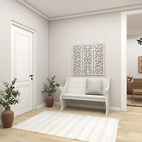 Weathered Gray Wood Panel Wall Plaques, Set of 3