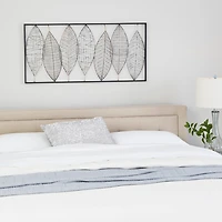 Black Wire Foliage Wall Plaque