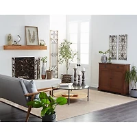 Gray Angelic Scrollwork Panel Wall Plaque