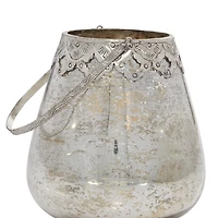 Silver Speckled Votive Candle Holders, Set of 3