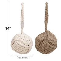 Rustic Woven Rope 2-pc. Door Stopper Set