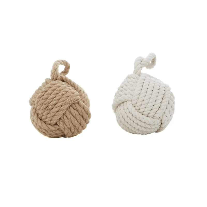 Rustic Woven Rope 2-pc. Door Stopper Set