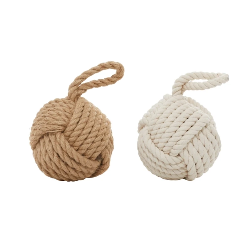 Rustic Woven Rope 2-pc. Door Stopper Set
