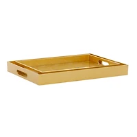 Gold Hexagon Small Print 2-pc. Tray Set
