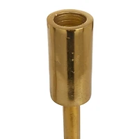 Gold Minimalist Circle Base 3-pc. Candlestick Set