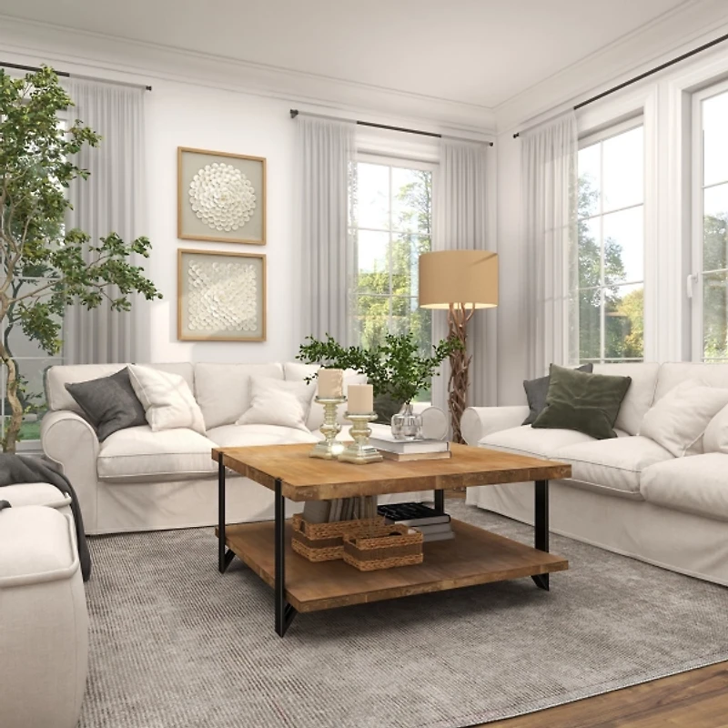 Silver Glass Ornate 2-pc. Pillar Candle Holder Set