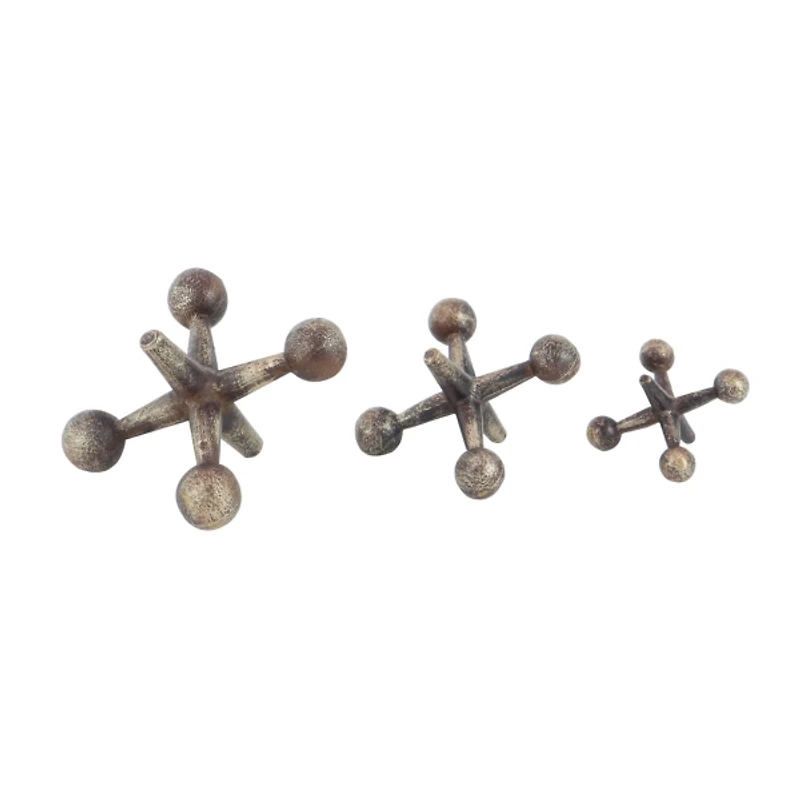 Bronze Antique Jacks 3-pc. Figurine Set