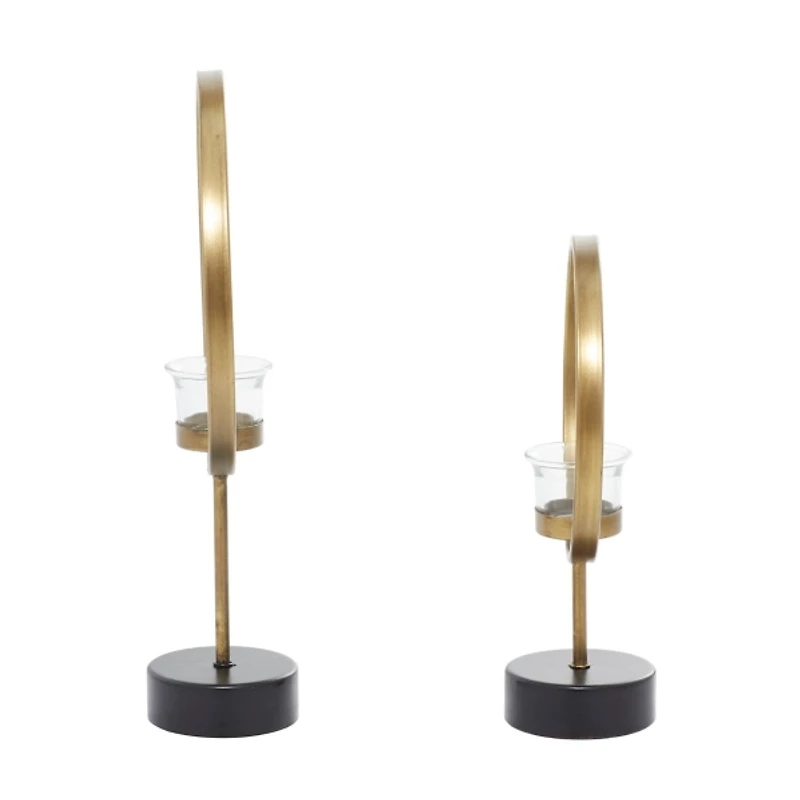 Golden Halo 2-pc. Candle Holder Set