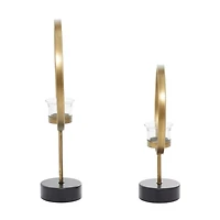 Golden Halo 2-pc. Candle Holder Set