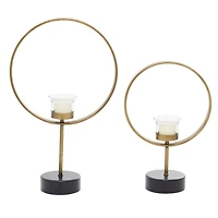 Golden Halo 2-pc. Candle Holder Set