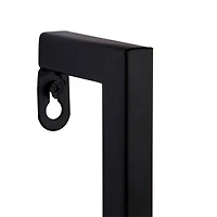 Brown Wood Black Metal Frame 3-pc. Wall Shelves