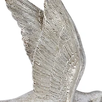 Silver Flying Birds Wall Sculptures, Set of 3