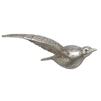 Silver Flying Birds Wall Sculptures, Set of 3