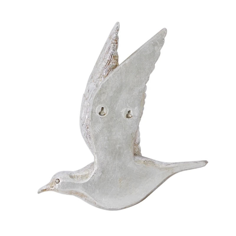 Silver Flying Birds Wall Sculptures, Set of 3