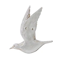 Silver Flying Birds Wall Sculptures, Set of 3