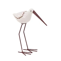 Long Beak Stoneware Bird Figurines, Set of 3