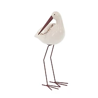 Long Beak Stoneware Bird Figurines, Set of 3