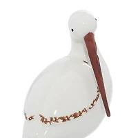 Long Beak Stoneware Bird Figurines, Set of 3