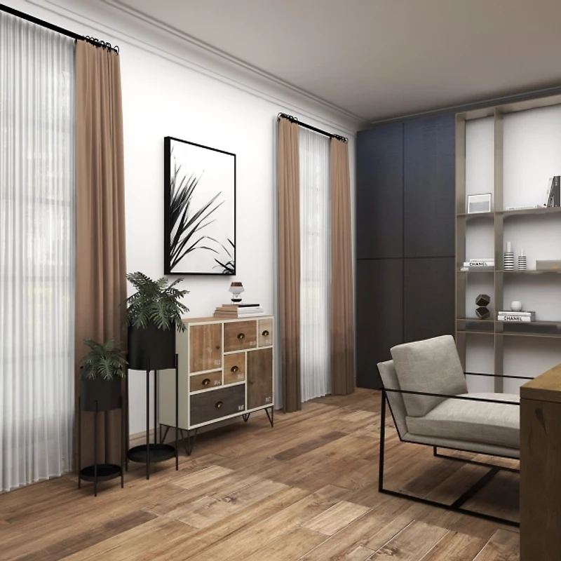 Black Metal Plant Stands with Shelves, Set of 2