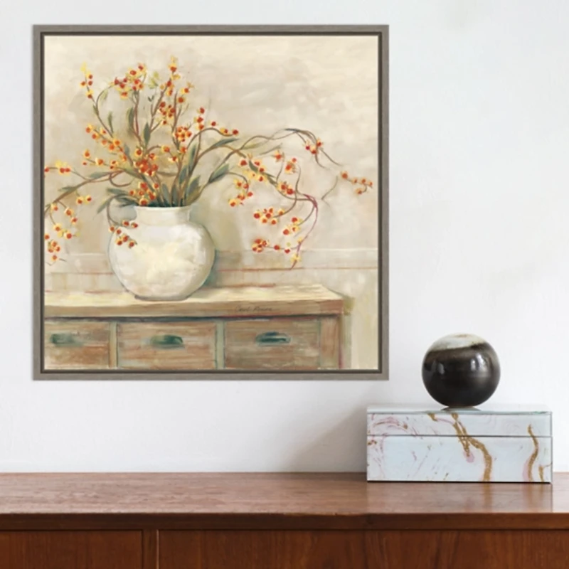 Bittersweet Bouquet Framed Canvas Art Print