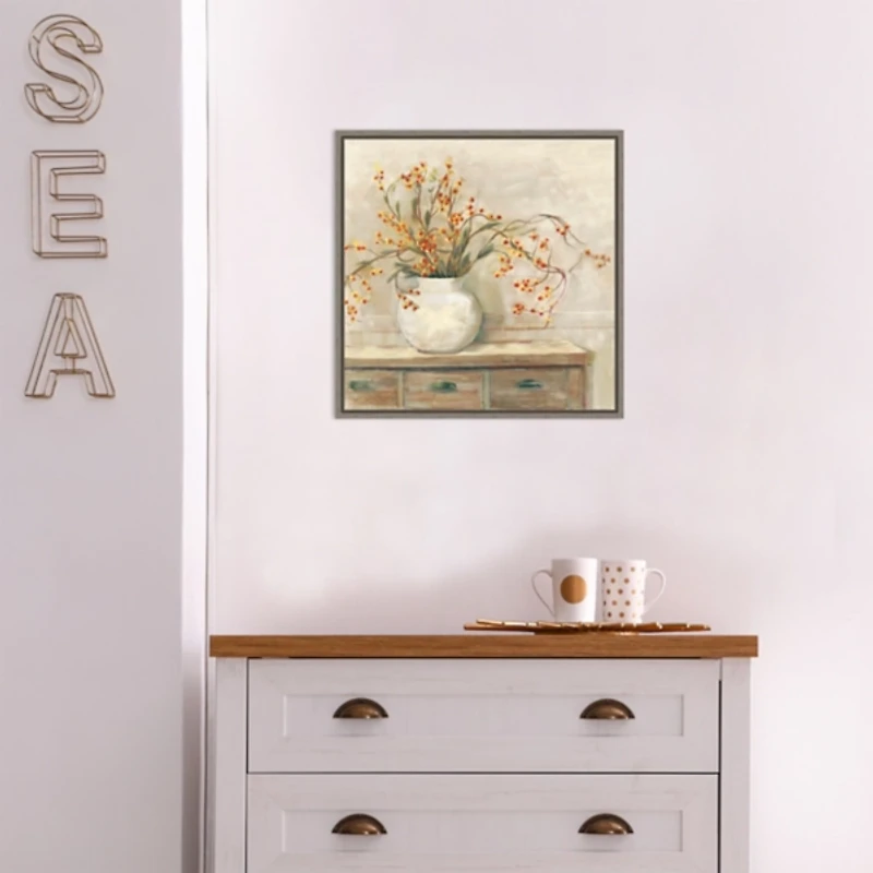 Bittersweet Bouquet Framed Canvas Art Print