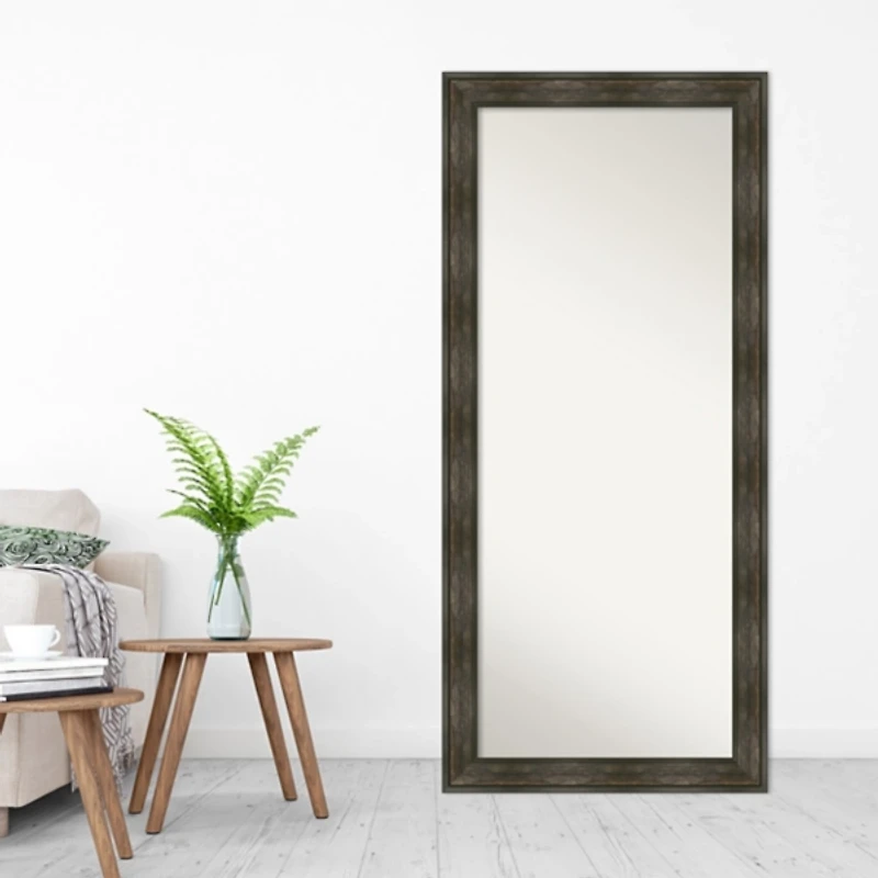 Rustic Rail Charred Framed Mirror