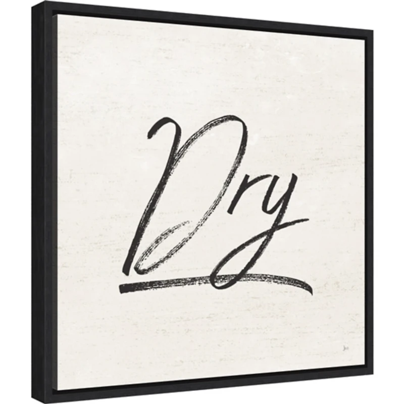 Tan and Black Dry Laundry Framed Wall Plaque