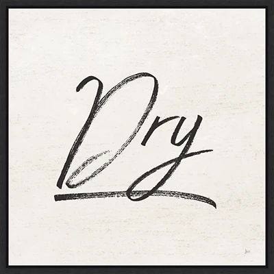 Tan and Black Dry Laundry Framed Wall Plaque