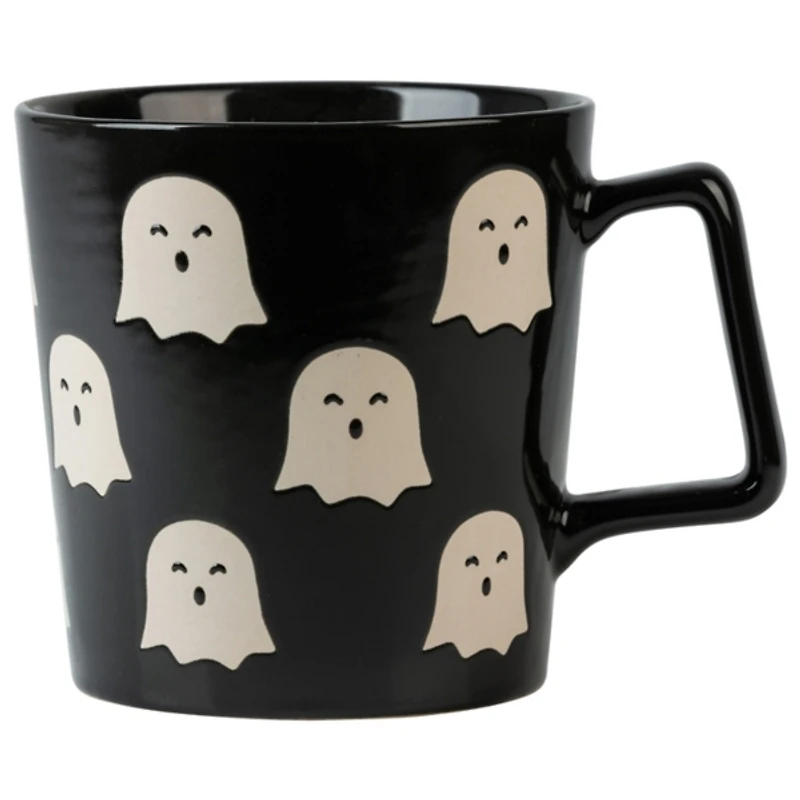 Jack O' Lantern and Ghost Mugs, Set of 4