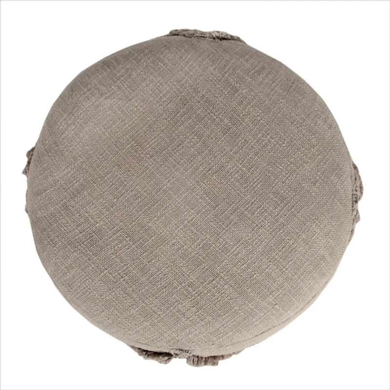 Brown Diamond Tufted Pouf