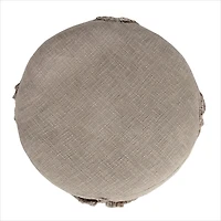 Brown Diamond Tufted Pouf