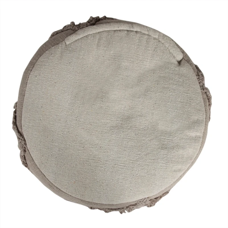 Brown Diamond Tufted Pouf