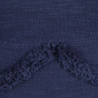 Navy Diamond Tufted Pouf