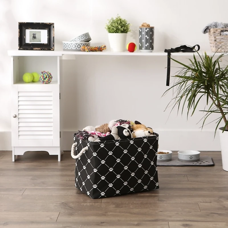 Black Paw Trellis Rectangle Basket, 16 in.