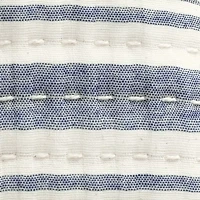 Navy Pick Stitch Stripe Decorative Throw