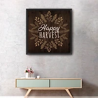 Happy Harvest Floral Giclee Canvas Wall Plaque