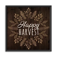 Happy Harvest Floral Giclee Canvas Wall Plaque