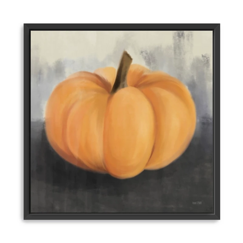 Pumpkin Framed Giclee Canvas Art Print