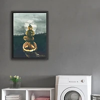 Stacked Jack O'Lanterns Giclee Canvas Art Print