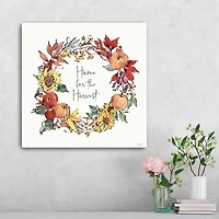 Home For The Harvest Wreath Wall Art