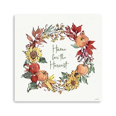 Home For The Harvest Wreath Wall Art