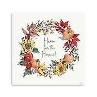 Home For The Harvest Wreath Wall Art