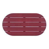 Acacia Wood Oval Adirondack Coffee Table