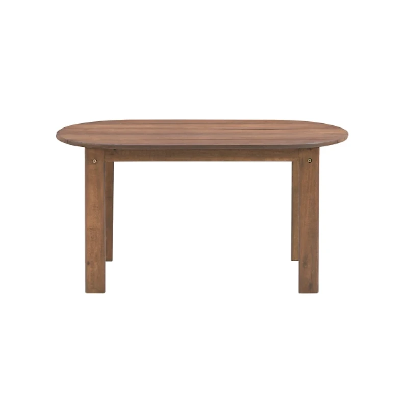 Acorn Acacia Wood Oval Adirondack Coffee Table
