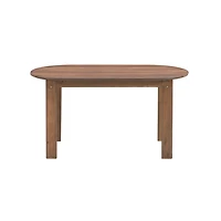 Acorn Acacia Wood Oval Adirondack Coffee Table