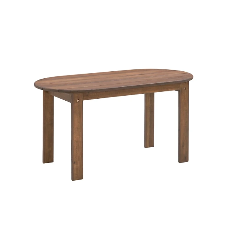Acorn Acacia Wood Oval Adirondack Coffee Table