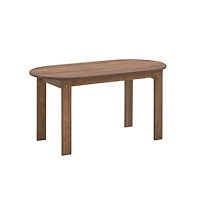 Acorn Acacia Wood Oval Adirondack Coffee Table
