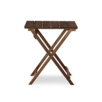 Brown Acacia Wood 3-pc. Bistro Set